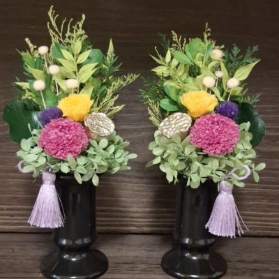 プリザーブドフラワー仏花 一日講座　7/21㊋